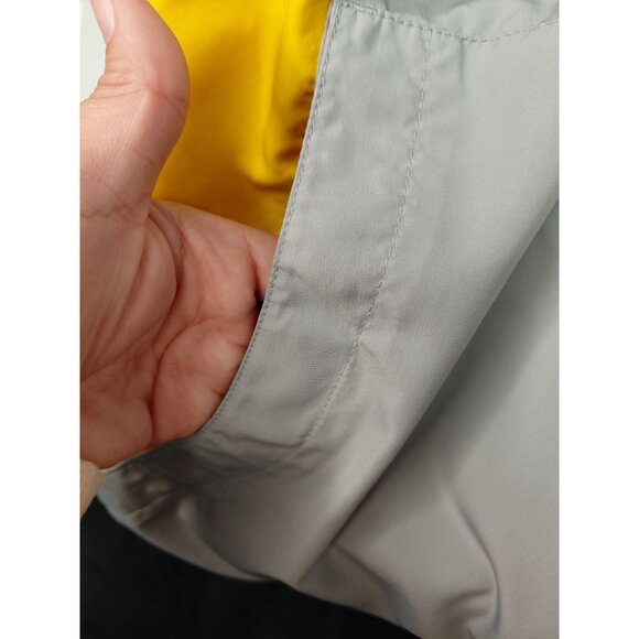 Champion Mens XXL Windbreaker Jacket Gray & Yellow - Picture 8 of 14